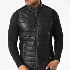 Veste Zippée Sans Manches BLC22K05 Noir de Black Needle -Black Needle Soldes black needle 343358 BLC22K05 BLACK 20221014T152602 03