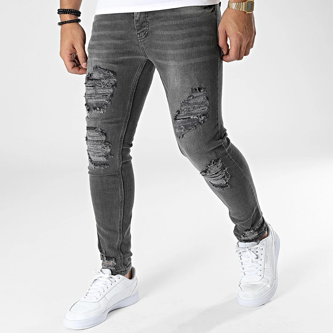 Jean Skinny 3039 Gris Anthracite de Black Needle 3 Jean Skinny 3039 Gris Anthracite de Black Needle