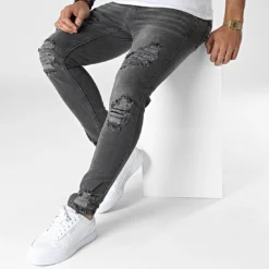 Jean Skinny 3039 Gris Anthracite de Black Needle 8 Jean Skinny 3039 Gris Anthracite de Black Needle -Black Needle Soldes black needle 343389 DHZ 3039 63 20221108T142300 03