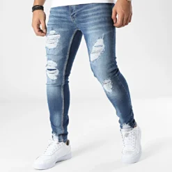 Jean Skinny 3039 Bleu Denim de Black Needle