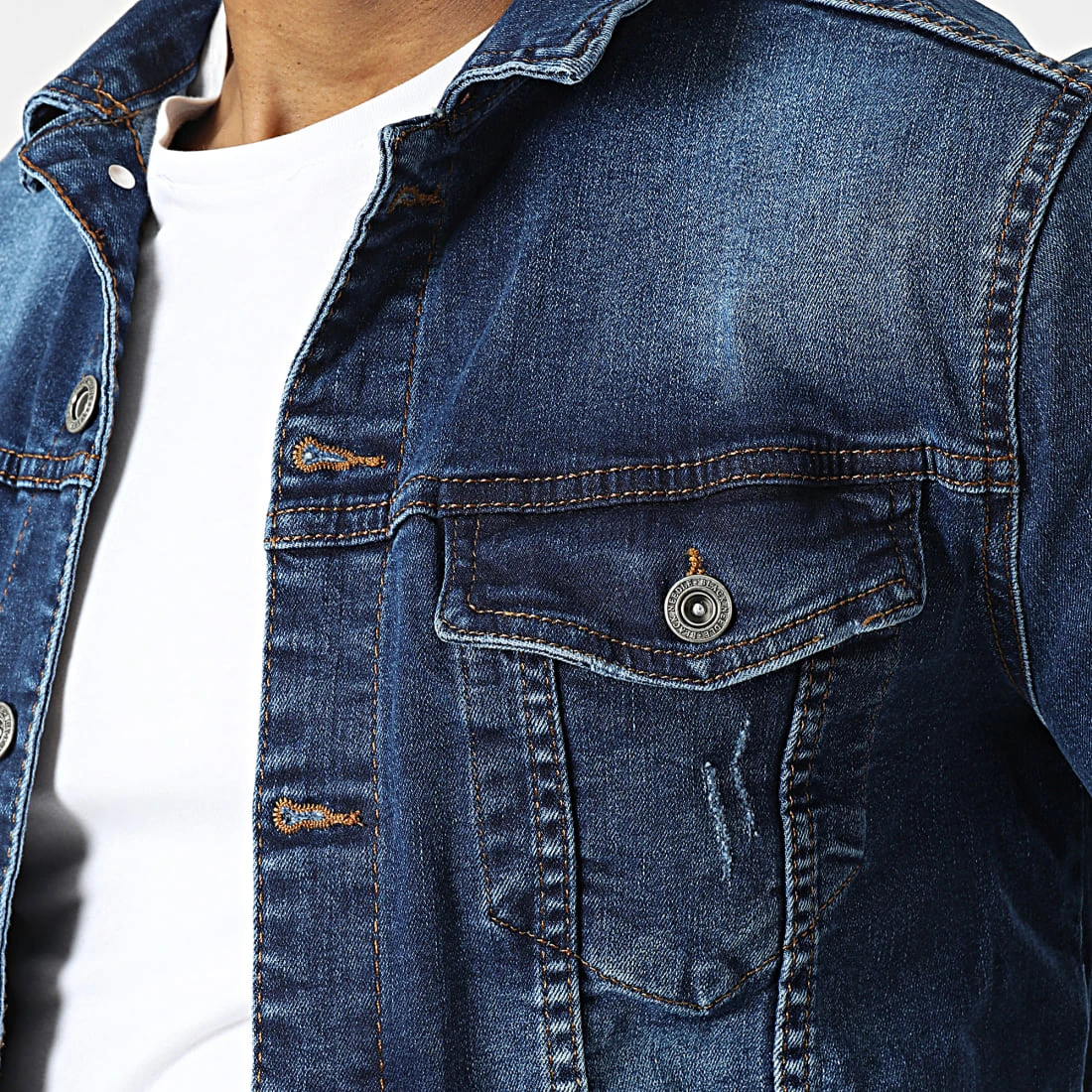 Veste Jean BN-7000 Bleu Denim de Black Needle 4 Veste Jean BN-7000 Bleu Denim de Black Needle – Image 2