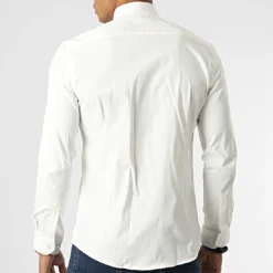 Chemise Manches Longues Y3687 Blanc de Black Needle -Black Needle Soldes black needle 348544 Y3687 ECRU 20221128T141450 04