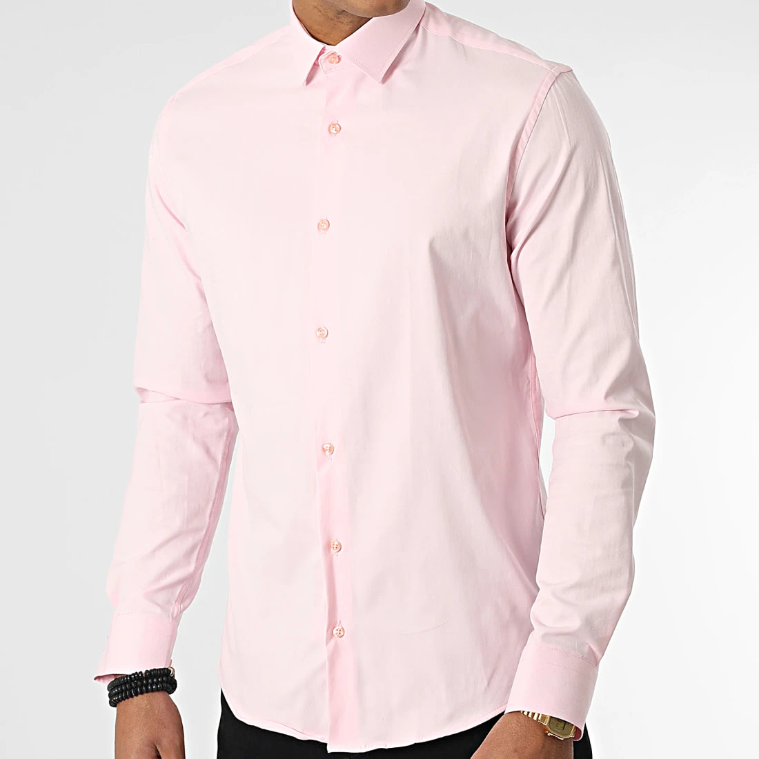 Chemise Manches Longues Y3687 Rose de Black Needle 3 Chemise Manches Longues Y3687 Rose de Black Needle