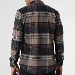 Surchemise Carreaux Y3688 Marron de Black Needle -Black Needle Soldes black needle 348552 Y3688 03 20221128T141955 04