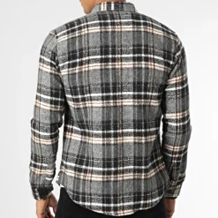 Surchemise Carreaux Y3688 Gris de Black Needle -Black Needle Soldes black needle 348630 Y3688 09 20221129T150733 04