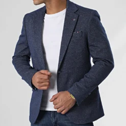 Black Needle Soldes 37 Veste Blazer 20551 Bleu Marine de Black Needle