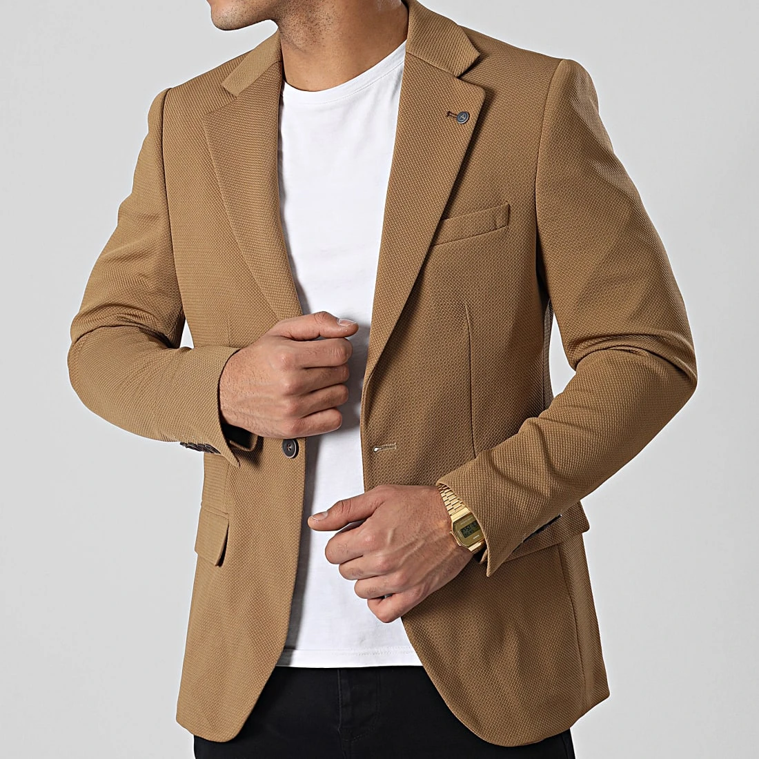 Veste Blazer 20554 Camel Clair de Black Needle 3 Veste Blazer 20554 Camel Clair de Black Needle