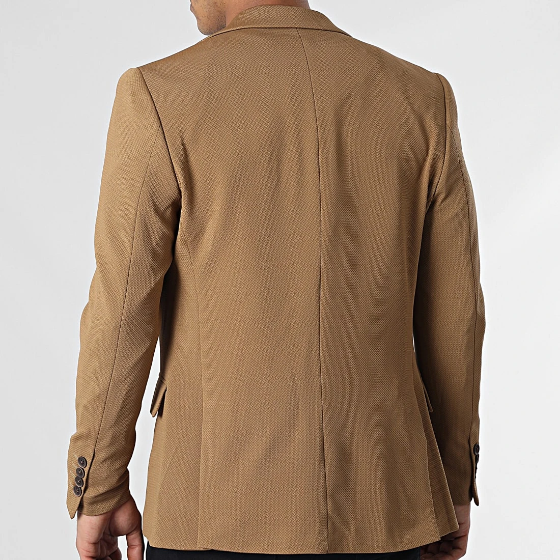Veste Blazer 20554 Camel Clair de Black Needle 6 Veste Blazer 20554 Camel Clair de Black Needle – Image 4