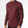 Chemise Manches Longues Y3687 Bordeaux de Black Needle -Black Needle Soldes black needle 348697 Y3687 BURGUNDY 20221129T151052 01