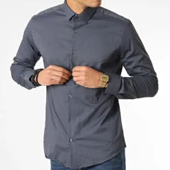 Chemise Manches Longues Y3687 Gris Anthracite de Black Needle 8 Chemise Manches Longues Y3687 Gris Anthracite de Black Needle -Black Needle Soldes black needle 348699 Y3687 INDIGO 20221128T141522 03