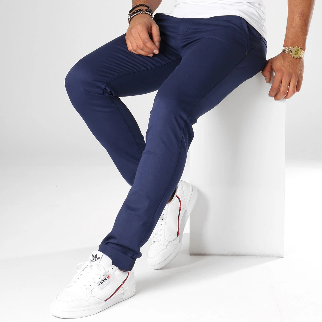 Pantalon Chino 1011 Bleu Nuit de Black Needle 4 Pantalon Chino 1011 Bleu Nuit de Black Needle – Image 2