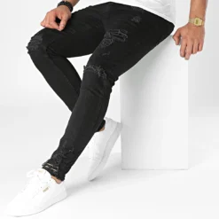 Jean Skinny DHZ-3607 Noir de Black Needle -Black Needle Soldes none 289857 DHZ 3607 1 20211102T092714 03