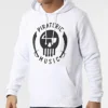 Sweat Capuche Piraterie Music Blanc Noir -Black Needle Soldes booba 300067 PIRAT SWCP PIRATERIEMUSIC BLCNOI 20220126T152430 01