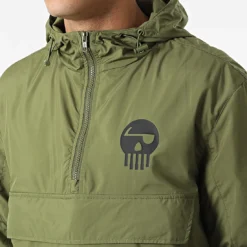 Coupe-Vent Piraterie Music Vert Kaki Noir -Black Needle Soldes booba 300131 PIRAT CPV PIRATERIEMUSIC KAKINOI 20220126T153244 03