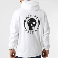 Coupe-Vent Piraterie Music Blanc Noir