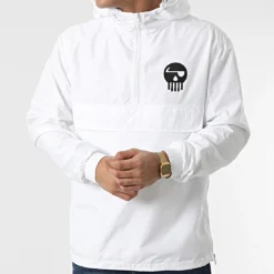Coupe-Vent Piraterie Music Blanc Noir 9 Coupe-Vent Piraterie Music Blanc Noir -Black Needle Soldes booba 300132 PIRAT CPV PIRATERIEMUSIC BLCNOI 20220126T152404 04