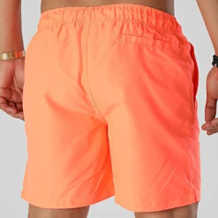 Short De Bain Logo Orange Fluo Noir de Piraterie Music -Black Needle Soldes booba 323503 PIRAT SHOB LOGO ORAFLUONOI 20220609T123009 04