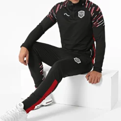 Black Needle Soldes 10 Ensemble De Survêtement Athletic Noir de La Piraterie