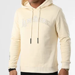 Black Needle Soldes 14 Sweat Capuche Classic 9024 Beige de La Piraterie