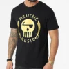 Tee Shirt Piraterie Music Noir Doré