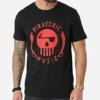 Tee Shirt Piraterie Music Noir Rouge -Black Needle Soldes la piraterie 297790 PIRAT TS PIRATERIEMUSIC NOIROU 20220104T164522 01