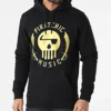 Sweat Capuche Piraterie Music Noir Doré -Black Needle Soldes la piraterie 297794 PIRAT SWCP PIRATERIEMUSIC NOIOR 20221117T120413 01