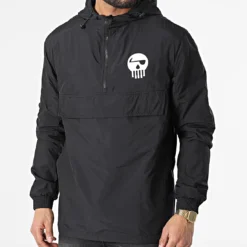 Coupe-Vent Piraterie Music Noir Blanc