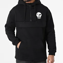 Veste Outdoor Col Zippé Piraterie Music Noir Blanc -Black Needle Soldes la piraterie 297797 PIRAT SWOZ PIRATERIEMUSIC NOIBLC 20220104T164230 03