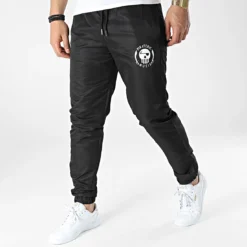 Pantalon Jogging Diamant Logo Noir de Piraterie Music