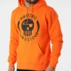 Sweat Capuche Logo Orange Noir de Piraterie Music -Black Needle Soldes la piraterie 316401 PIRAT SWCP LOGO ORANOI 20220421T143118 01