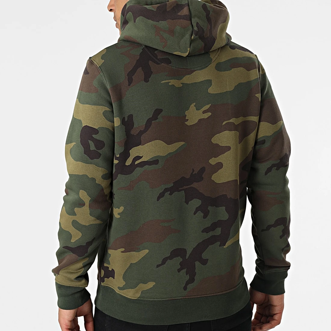 Sweat Capuche Camouflage Logo Vert Kaki Orange Fluo de Piraterie Music 6 Sweat Capuche Camouflage Logo Vert Kaki Orange Fluo de Piraterie Music – Image 4