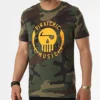 Tee Shirt Camouflage Logo Vert Kaki Orange Fluo de Piraterie Music -Black Needle Soldes la piraterie 316405 PIRAT TS LOGO CAMOORAFLUO 20220512T115244 01