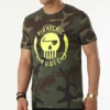 Tee Shirt Camouflage Logo Vert Kaki Jaune Fluo de Piraterie Music -Black Needle Soldes la piraterie 316407 PIRAT TS LOGO CAMOJAUFLUO 20220512T115214 01
