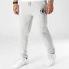 Pantalon Jogging Logo Gris Chiné Noir de Piraterie Music