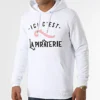 Sweat Capuche Ici C'est La Piraterie Blanc Noir -Black Needle Soldes la piraterie 319277 PIRAT SWCP ICICEST BLCNOI 20220523T161518 01