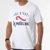 Tee Shirt Ici C'est La Piraterie Blanc Bleu Marine -Black Needle Soldes la piraterie 319280 PIRAT TS ICICEST BLCNAVY 20220523T161424 01