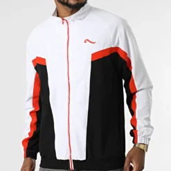Veste Zippée Sword 6340 Blanc Noir Rouge de La Piraterie
