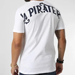 Tee Shirt League 9058 Blanc de La Piraterie -Black Needle Soldes la piraterie 328108 9058 BLANC 20220715T151944 04