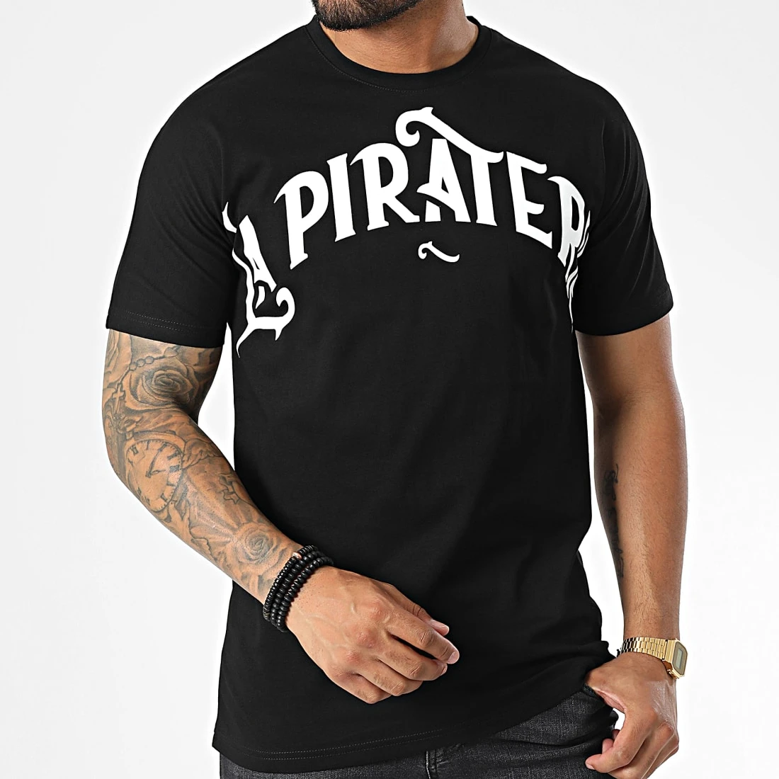 Tee Shirt Over 9060 Noir de La Piraterie 5 Tee Shirt Over 9060 Noir de La Piraterie – Image 3