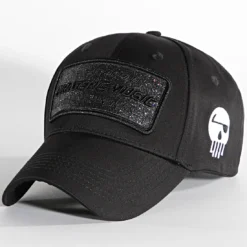 Casquette Large Logo Glitter Noir de Piraterie Music