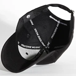 Casquette Skull Noir Blanc de Piraterie Music -Black Needle Soldes la piraterie 334811 PRT BG SKULL LG WHITE 20220830T160051 04