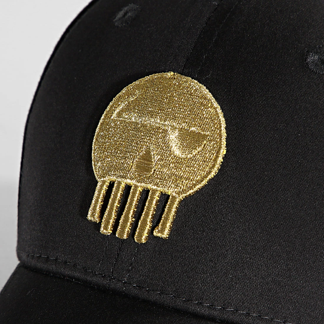 Casquette Skull Noir Doré de Piraterie Music 4 Casquette Skull Noir Doré de Piraterie Music – Image 2