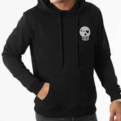 Sweat Capuche Réfléchissant Logo Chest And Back Noir de Piraterie Music -Black Needle Soldes la piraterie 336319 PIRAT SWCP LOGOCHESTBACK NOIREFL 20221117T120042 04
