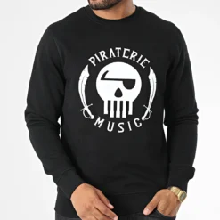 Sweat Crewneck Logo Noir Blanc de Piraterie Music 8 Sweat Crewneck Logo Noir Blanc de Piraterie Music -Black Needle Soldes la piraterie 337979 PIRAT SWCR LOGO NOIBLC 20220915T155234 03