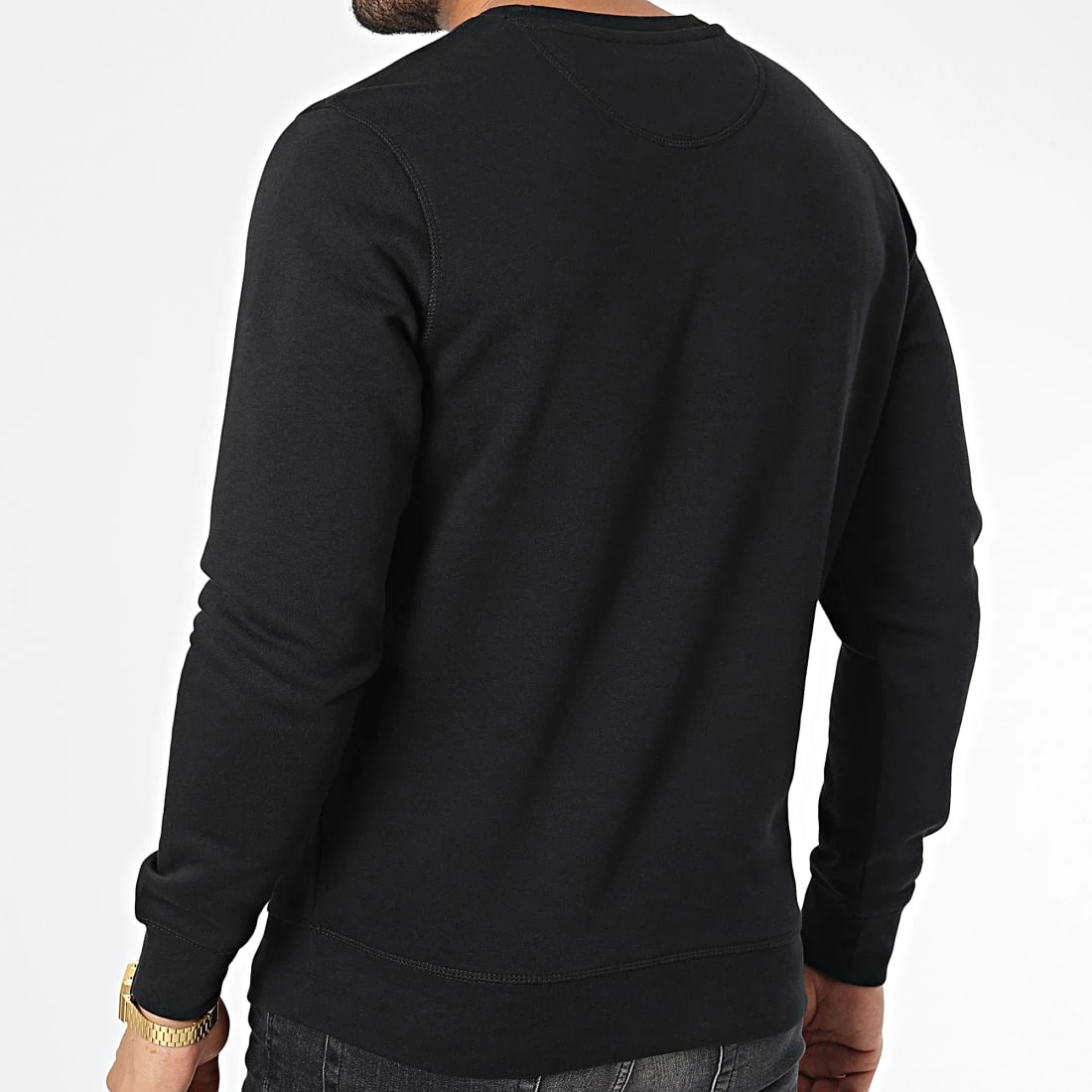 Sweat Crewneck Logo Noir Blanc de Piraterie Music 6 Sweat Crewneck Logo Noir Blanc de Piraterie Music – Image 4