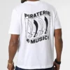 Tee Shirt Oversize Etendard Blanc Noir de Piraterie Music -Black Needle Soldes la piraterie 341069 PIRAT TSO ETENDARD BLCNOI 20220930T154842 01