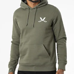 Sweat Capuche Nation Vert Kaki Blanc de Piraterie Music -Black Needle Soldes la piraterie 341074 PIRAT SWCP NATION KAKIBLC 20220930T154136 04