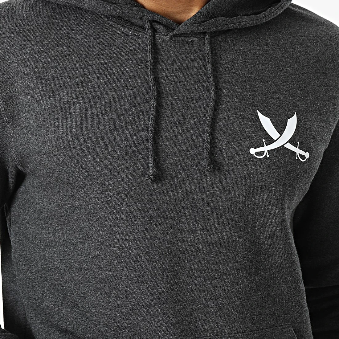 Sweat Capuche Nation Gris Anthracite Blanc de Piraterie Music 4 Sweat Capuche Nation Gris Anthracite Blanc de Piraterie Music – Image 2