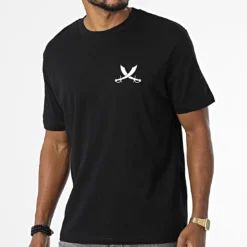 Tee Shirt Oversize Nation Noir Blanc de Piraterie Music -Black Needle Soldes la piraterie 341096 PIRAT TSO NATION NOIBLC 20220929T153015 04