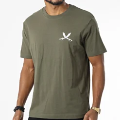 Tee Shirt Oversize Nation Vert Kaki Blanc de Piraterie Music -Black Needle Soldes la piraterie 341097 PIRAT TSO NATION KAKIBLC 20220930T154116 04